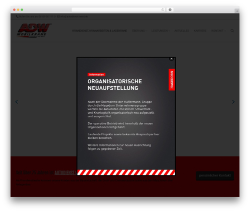 Customify theme WordPress - autodienst-west.de