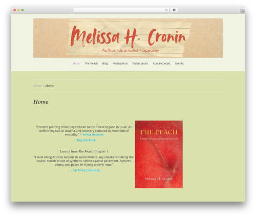 Evolution WordPress theme - melissacronin.com