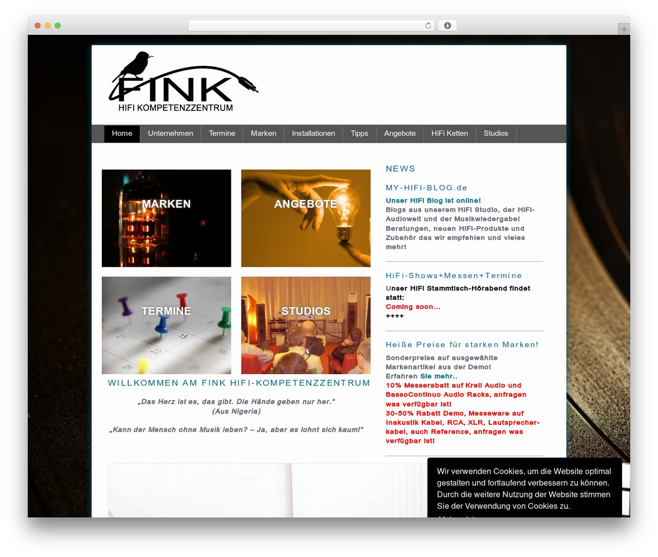 FINK WordPress theme - my-hifi.audio