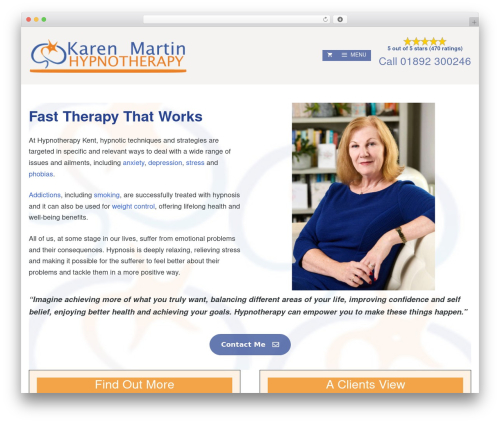 Trust vega widgets WordPress plugin - hypnotherapykent.co.uk