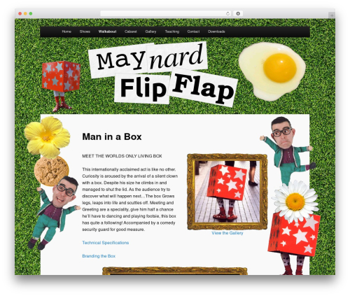FooGallery Owl Carousel Template (foogallery-owl-carousel-template) free WordPress plugin - maynardflipflap.com/walkabout/man-in-a-box