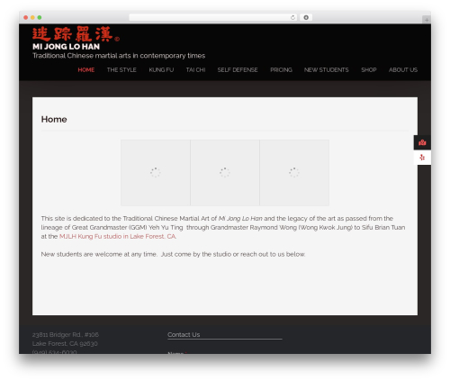 Notable WordPress theme - mjlhkungfu.com