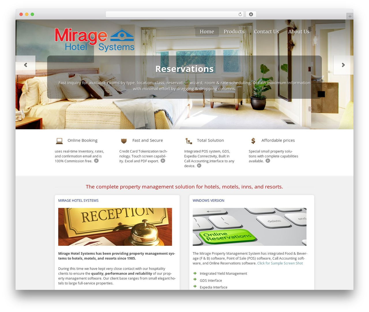 Scrollider theme WordPress - miragehotelsystems.com