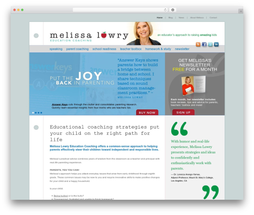 Sugar slider WordPress plugin - melissa-lowry-education-coaching.com