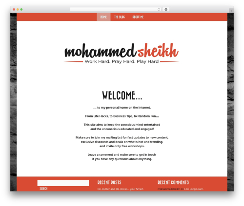 vowels WordPress theme - mohammedsheikh.com