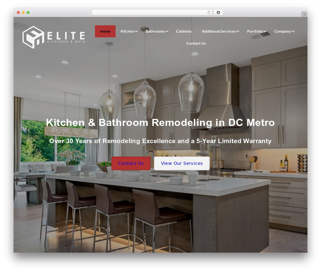 WordPress theme Optimizer Theme - elitekitchens.com
