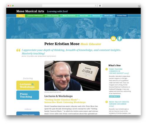 WordPress theme Catalyst - mosemusicalarts.com