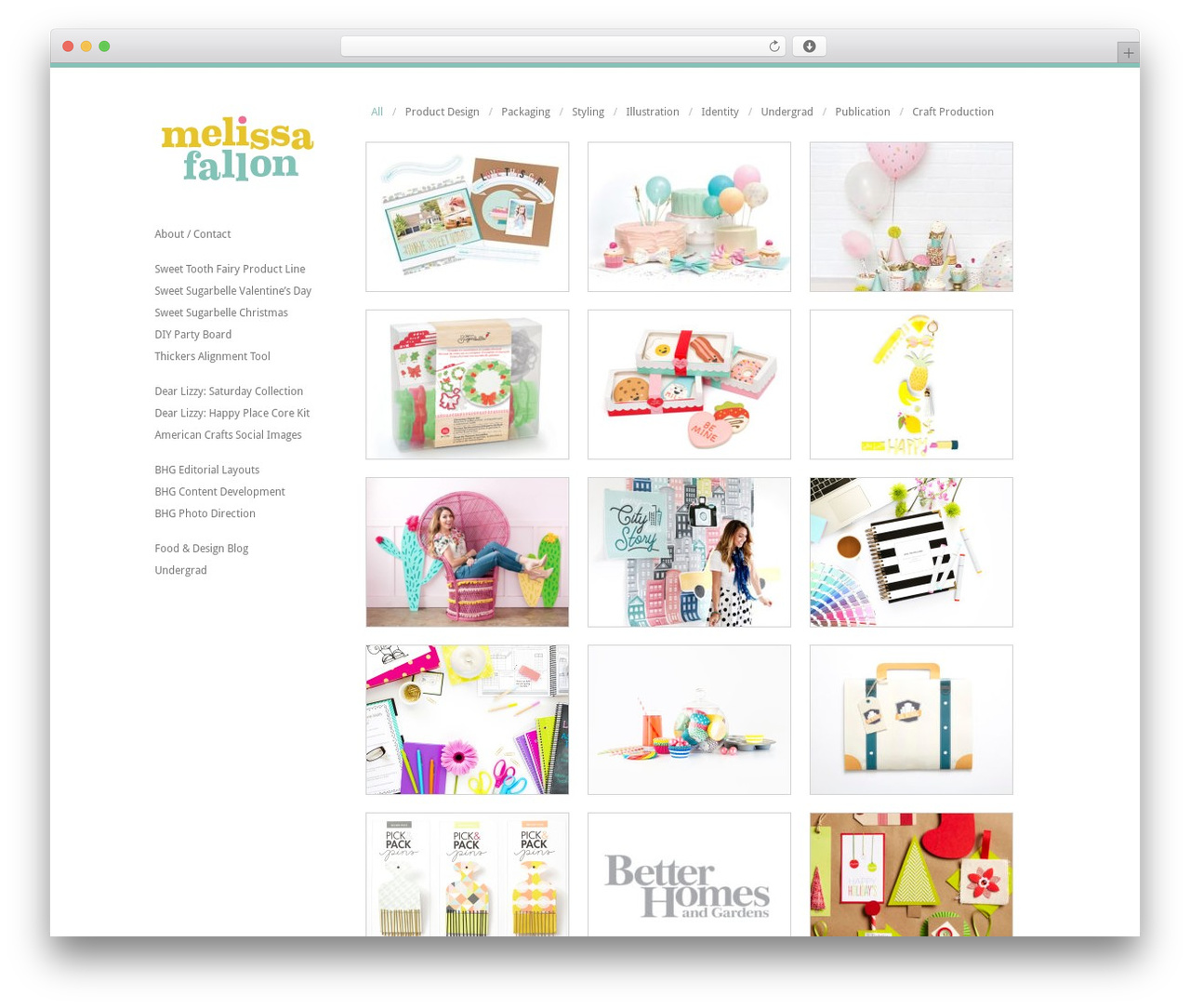 WordPress theme Infinity - melissafallon.com