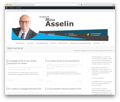 WordPress theme Kleo - marioasselin.com