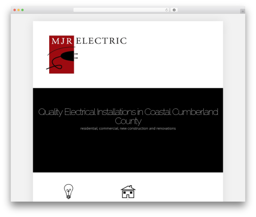 WordPress website theme Foxy - mjrelectricmaine.com