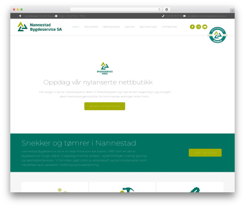 Verdimedia essentials WordPress plugin - nannestad-bygdeservice.no