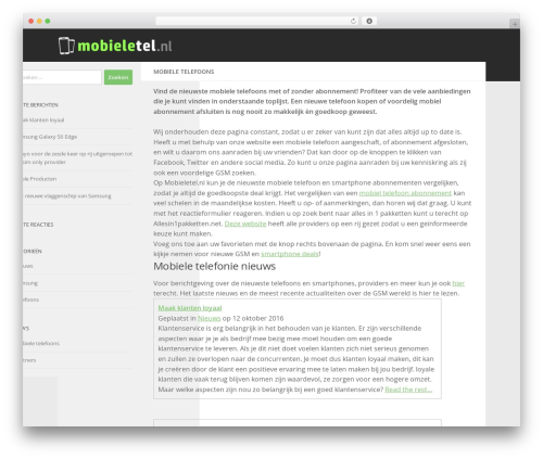 Hueman theme WordPress - mobieletel.nl