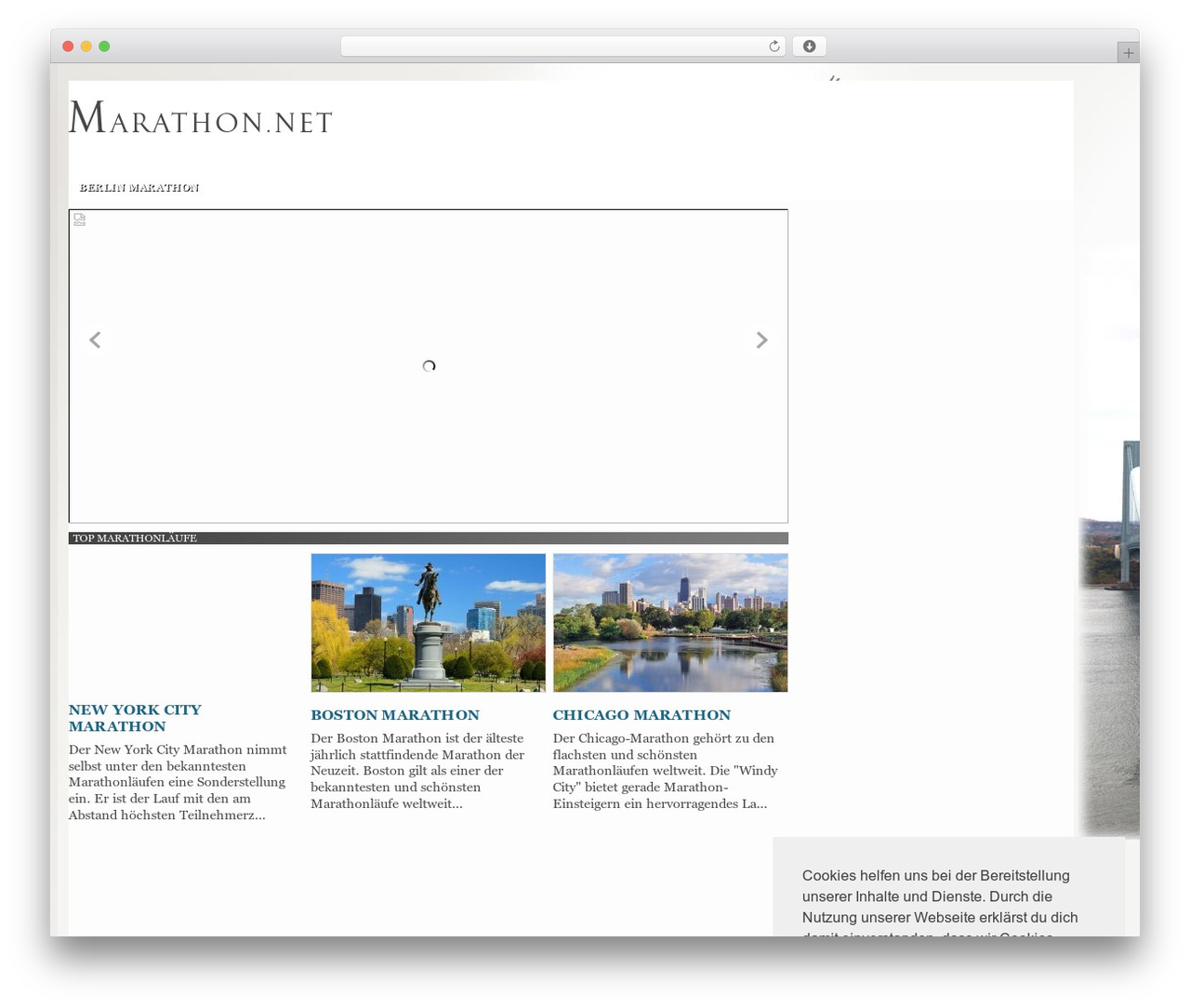 Network-Theme theme WordPress - marathon.net