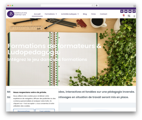 Talemy theme WordPress - enjeuxformations.com
