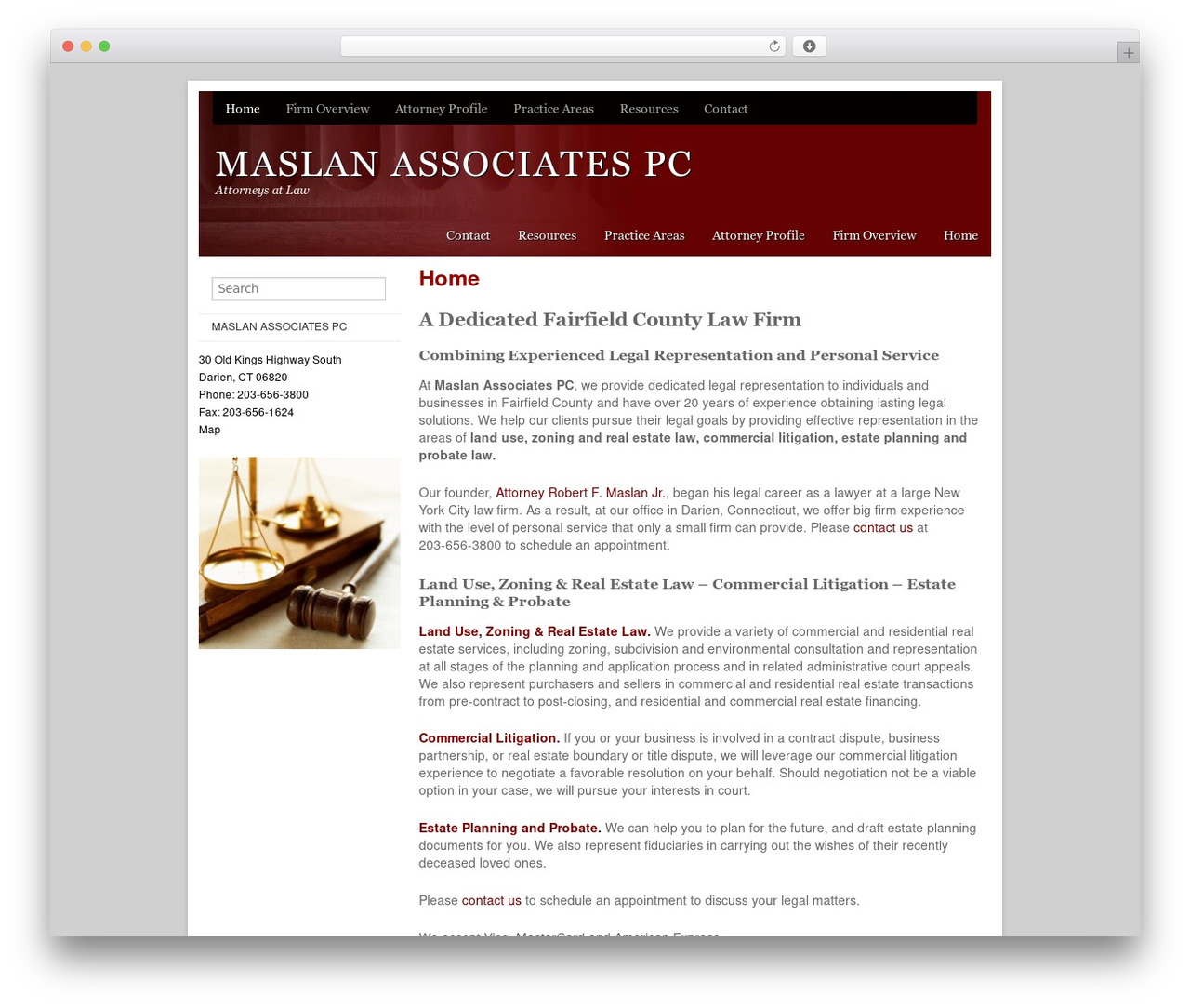 Theme WordPress Basic Law - maslanlaw.com