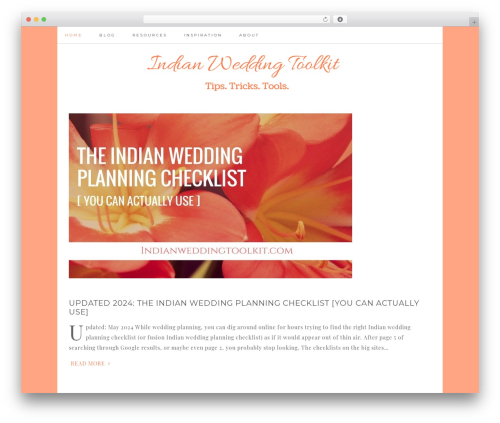 Theme WordPress Darling Theme - indianweddingtoolkit.com
