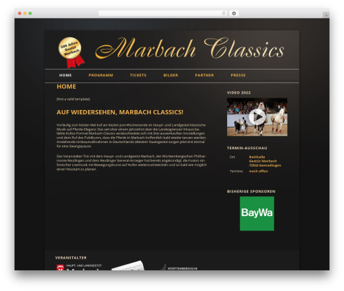 Theme WordPress Marbach Classics 2014 - marbach-classics.de