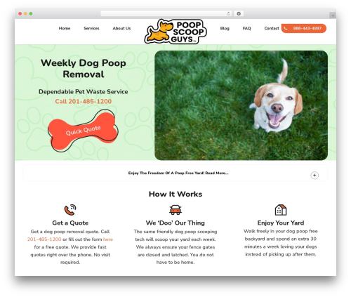 WordPress theme Pawsitive - poopscoopguys.com