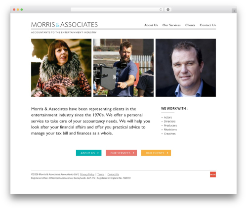 WordPress theme Custom theme - morrisandassociates.co.uk