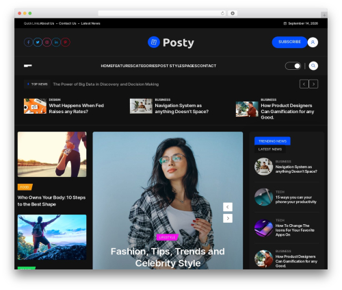 WordPress theme Posty - themedox.com/posty
