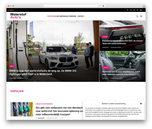 WordPress theme SmartMag - waterstofautos.nl