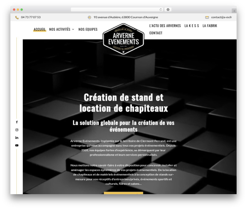 WordPress theme Thème Wordpress - arverne-evenements.fr WordPress theme Thème Wordpress - arverne-evenements.fr
