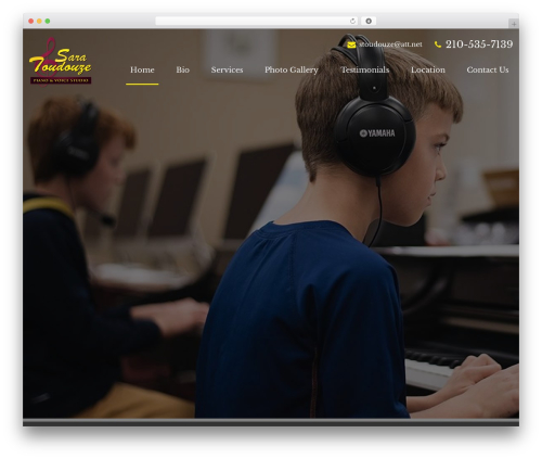WP Default WordPress theme design - saratoudouzepianoandvoicestudio.com