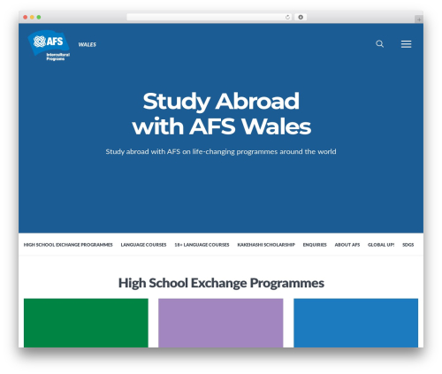 AFS Core Theme theme WordPress - afs.wales