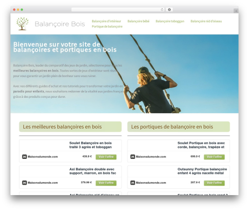 Affimax WordPress plugin - balancoirebois.com