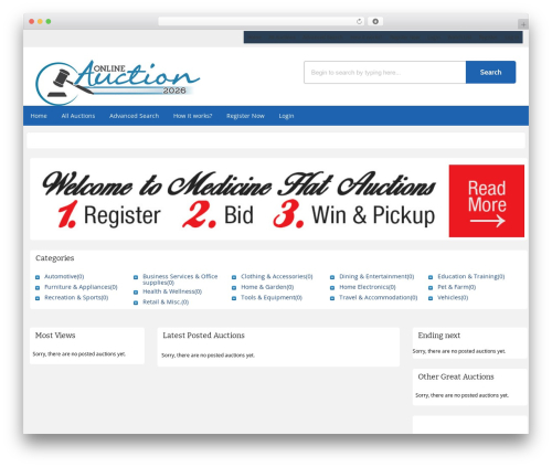 AuctionTheme theme WordPress - medicinehatauctions.com AuctionTheme theme WordPress - medicinehatauctions.com