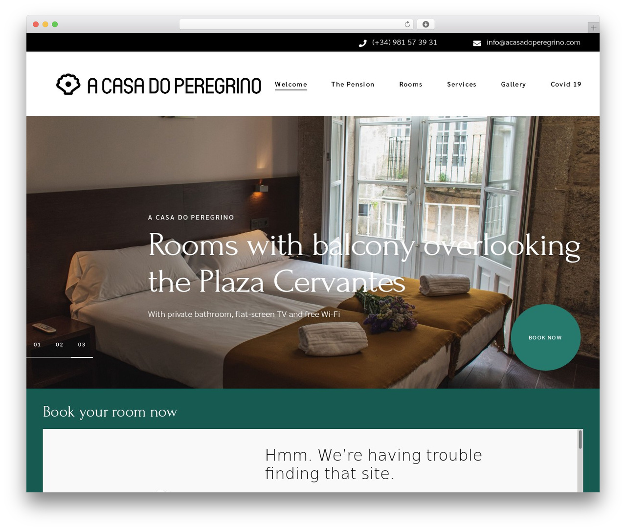 Augustine WordPress theme - acasadoperegrino.com