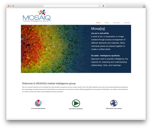 Chalong WordPress theme - mosaiqresearch.com