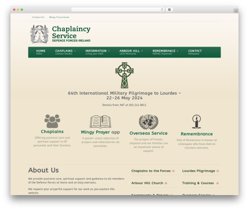 Chronicles best WordPress theme - militarychaplaincy.ie
