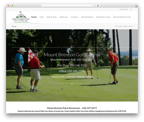 Enfold WordPress theme - mountbrentongolf.com
