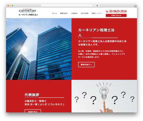 example WordPress theme - carn.jp