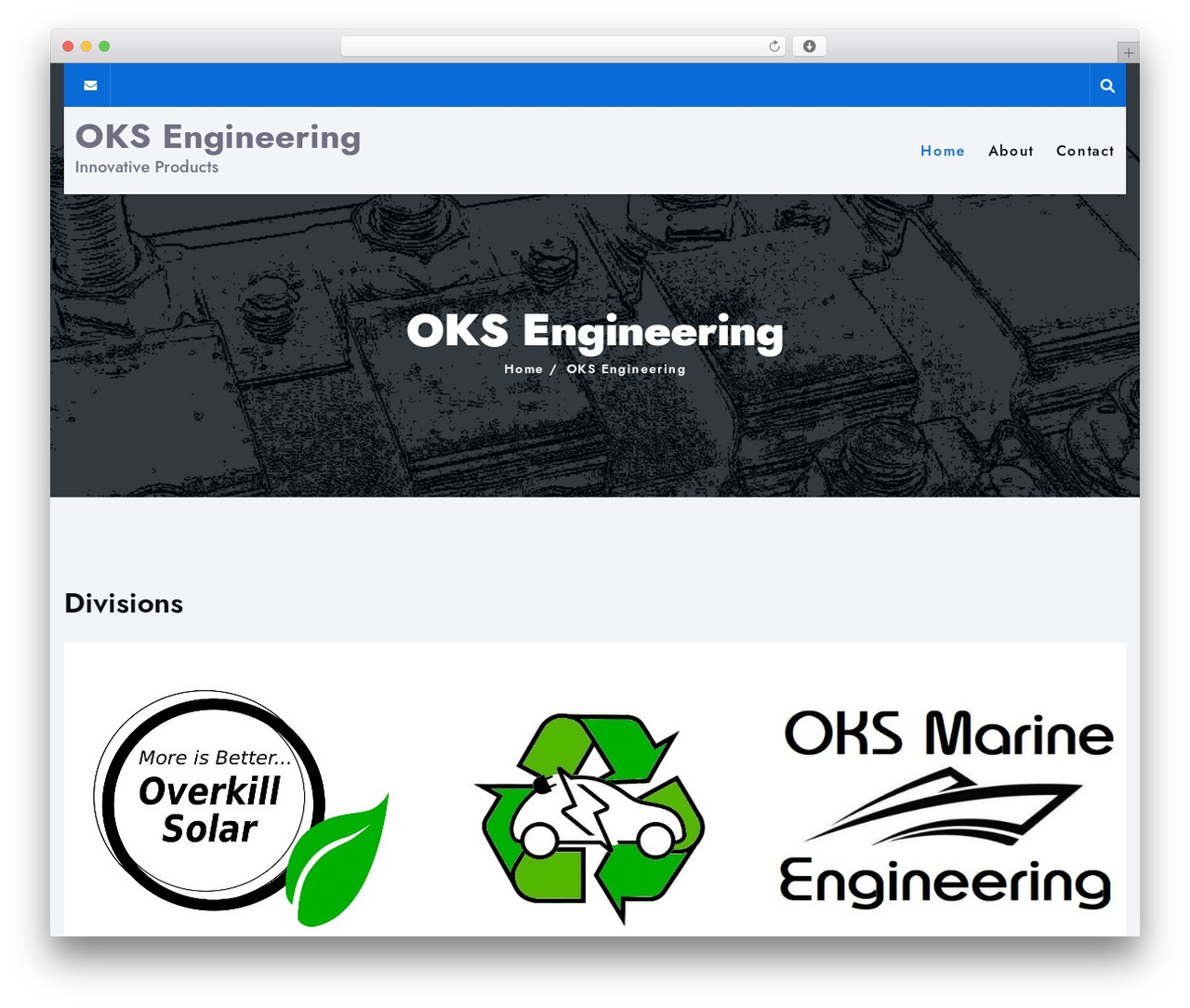 Formula theme WordPress - oksengineering.com