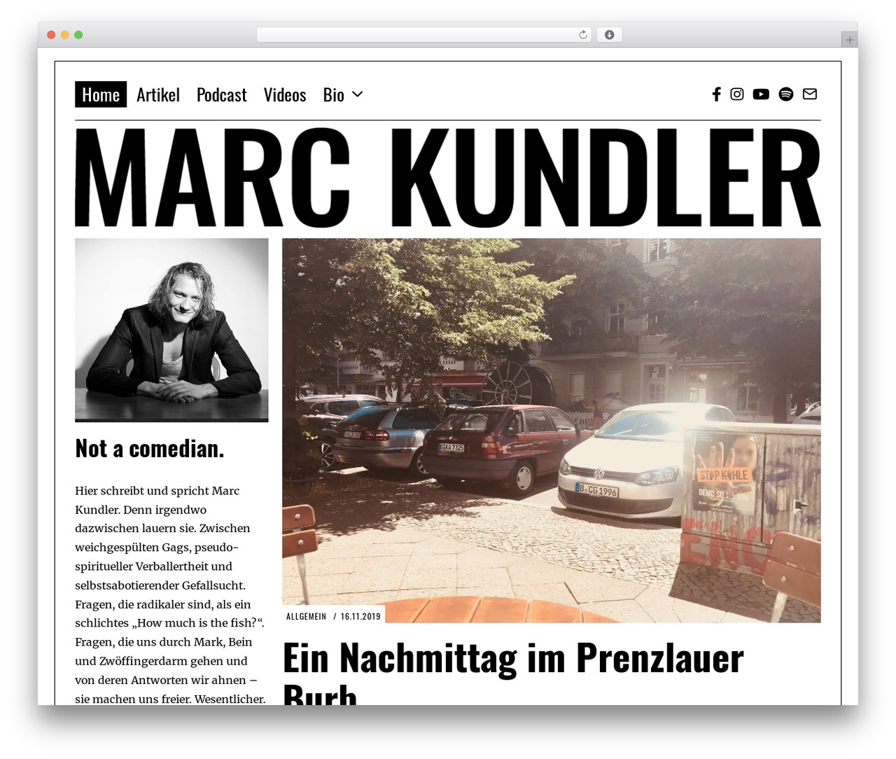 Fox WordPress theme - marckundler.de