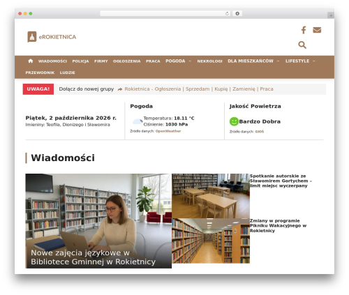 Features of local websites WordPress plugin - erokietnica.pl