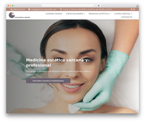Idento Framework premium WordPress theme - policlinicaguadix.com