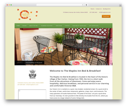 Leonardo WordPress theme - maplesinn.com