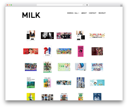 Milk theme WordPress - milkinc.jp