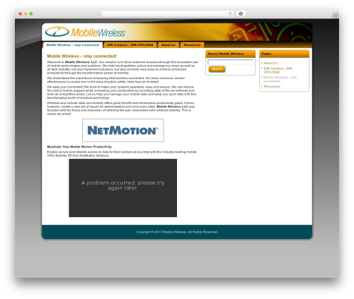 mobwirelessWP WP theme - mobwireless.com