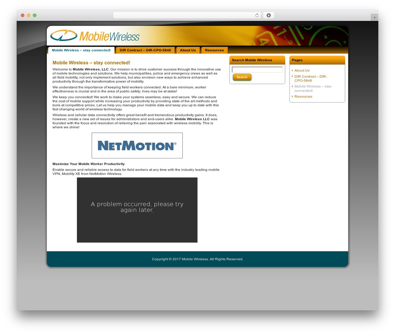 mobwirelessWP WP theme - mobwireless.com