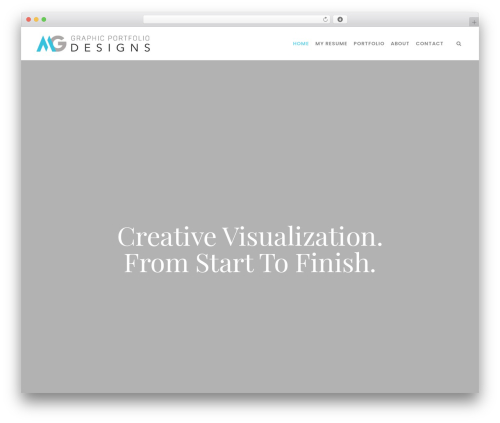 Rare best portfolio WordPress theme - mattgorby.com