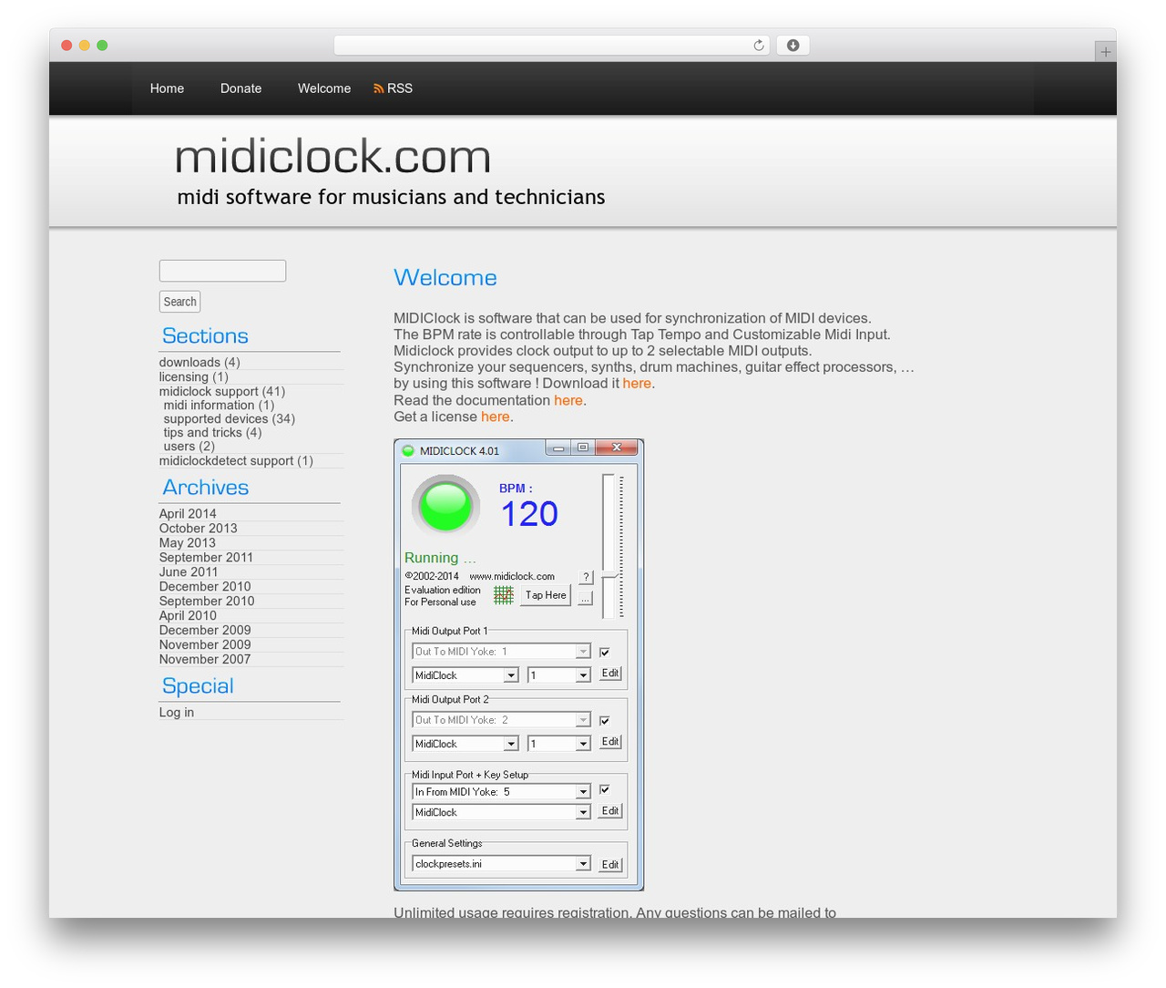 Tranquility theme WordPress - midiclock.com Tranquility theme WordPress - midiclock.com