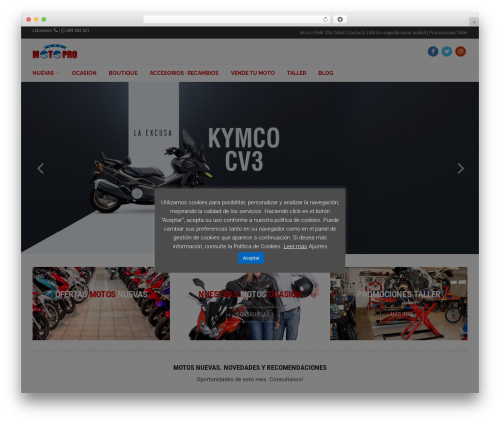 WordPress theme Adrenalin - motoproalcobendas.com
