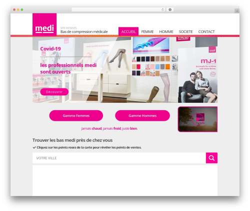 WordPress theme Medi - medi-compression.fr