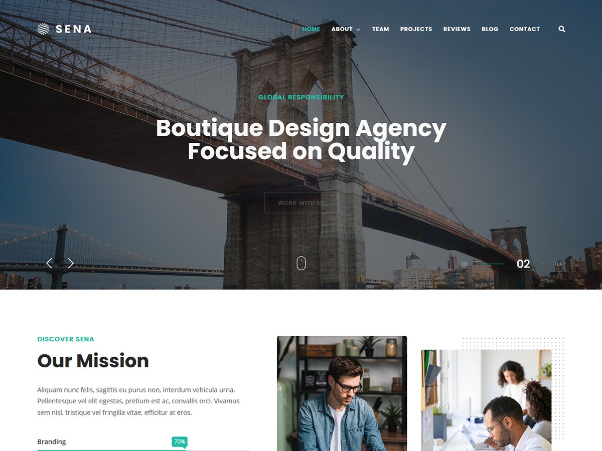 WordPress theme Sena Child WordPress theme Sena Child