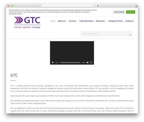 Gdlr portfolio WordPress plugin - gtc.co.za