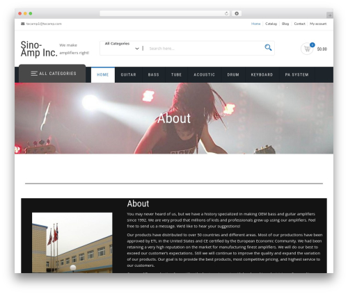 WP theme ShopStore - sinoampinc.com